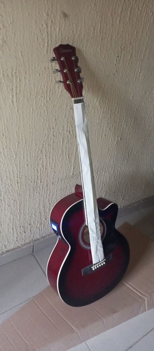 39" Inches Semi Acoustic Electric Guitar With Bag And Strap