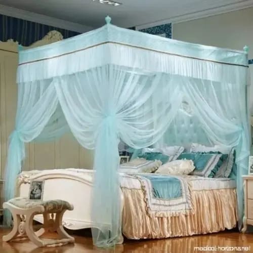 Tent Style Mosquito Net- Green - 7 By 7