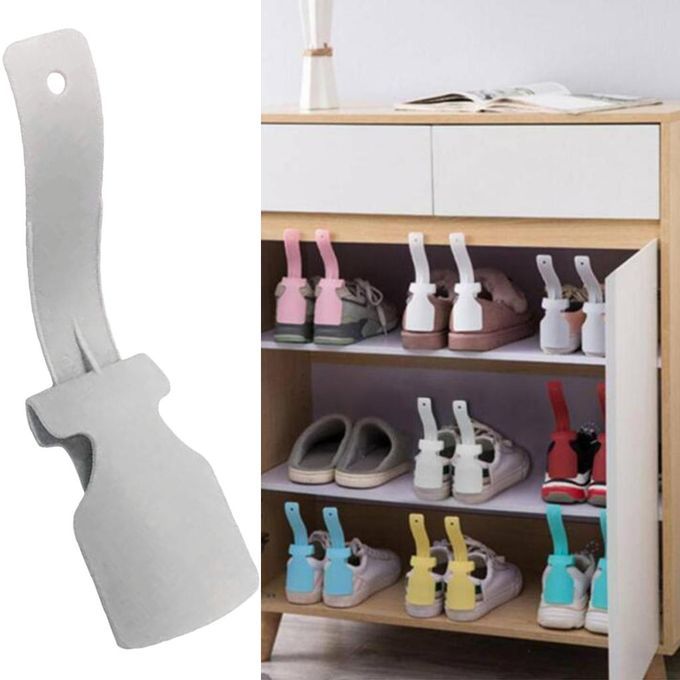 Handled Shoe Horn Easy On Easy Off Easy To Wear All Ages Women Grey