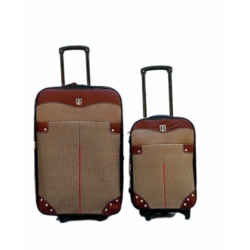 Multipurpose Luggage Boxes - Set Of 2 - Brown