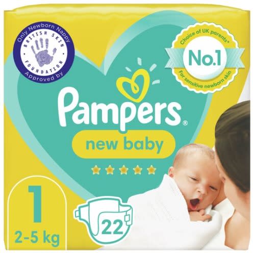 New Baby - Size 1 - 22 Nappies