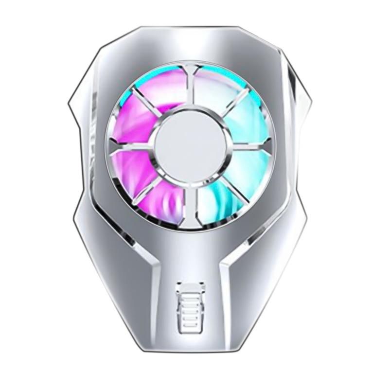 Mobile Phone Cooler Heatsink With Fan For Gaming Lives (Silv