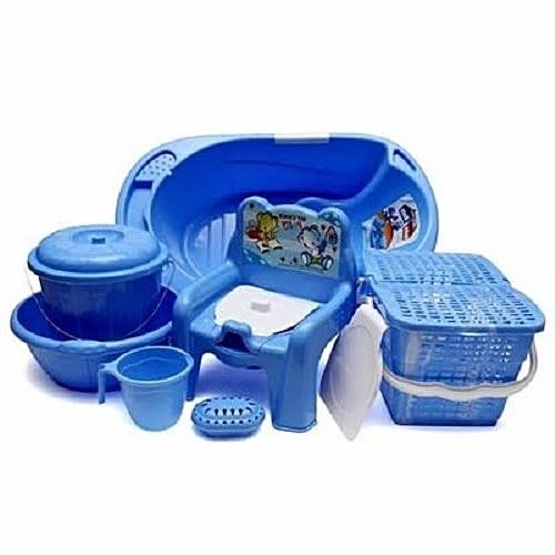 Baby Bath Set - 7pcs - Blue