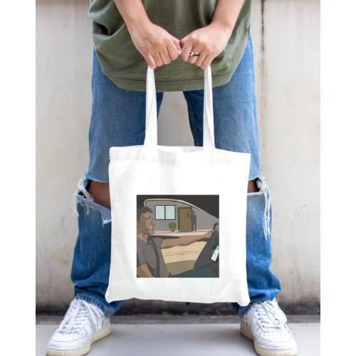 Tote Bag - Keeps Knocking  - Sapa!!! - White