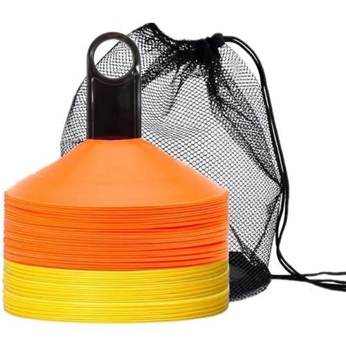 Pro Disc Cones - Agility Soccer Cones With Carry Bag And Holder For Training - Set Of 50