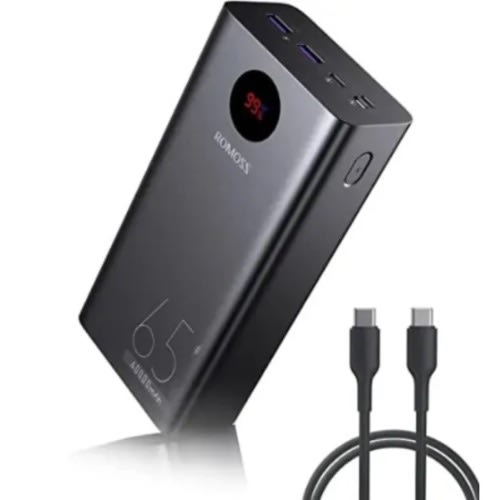 Romoss 65W - 40,000mAh Fast Charging Portable Powerbank For Phones And Laptops