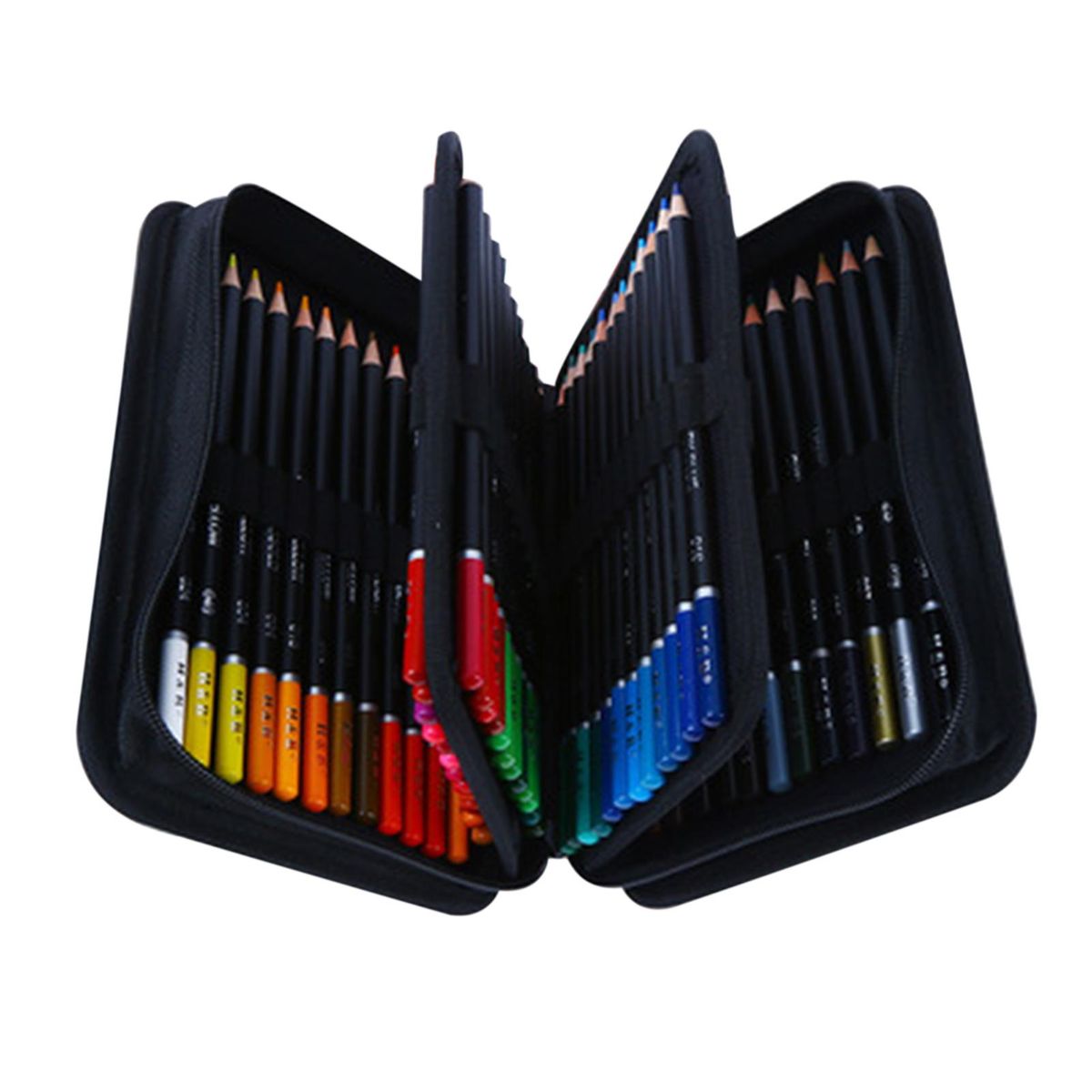 H&B 72 Colors Oil Painting Pencil Stick Art Set Kit Oil-based Soft Core for Children Kids Adults Artist Drawing Picturing Coloring Sketching Calligraphy Portable Present Gift