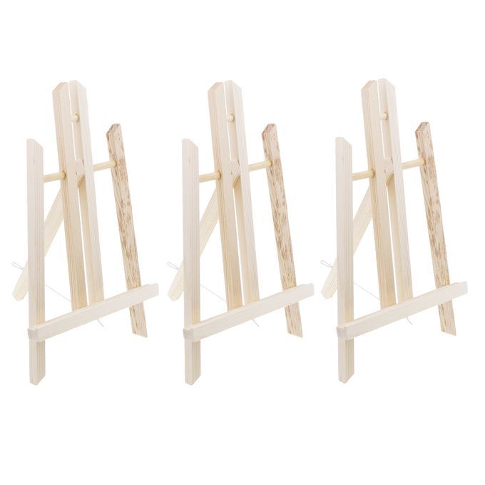 3Pcs Wooden Artist Tabletop Easel For Art Painting Drawing Canvas