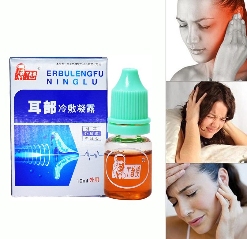 Physiotherapy Ear Cold Canal Drops Otitis Itchy Health Ear Media Fluid 10ML Compress Care External Cold Compress Ear