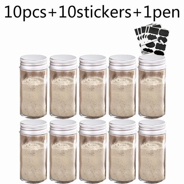 120g Seasoning Bottle Square Glass Seasoning Bottle