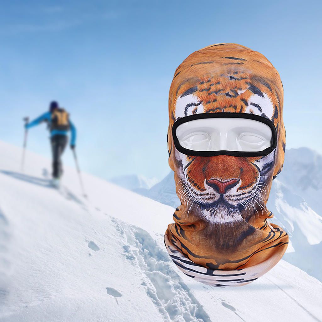 Balaclava Ski Mask Hood Animal Full Face Cover 1 Hole Snow Big Cat 3