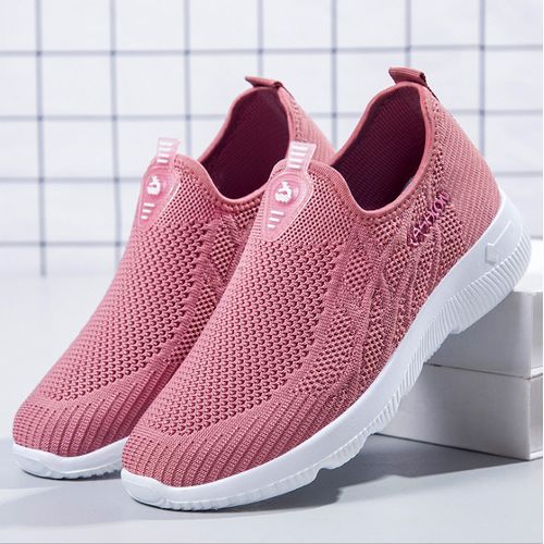 Ladies New Casual Breathable Running Shoes-Pink
