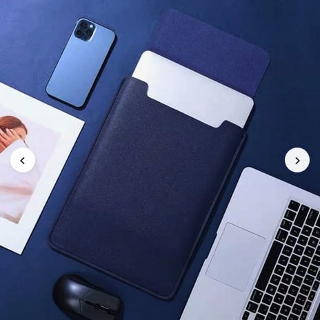 Universal Waterproof Pu Leather Laptop Sleeve For All Laptop/tablet/notebook - Blue
