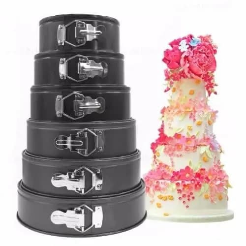Reusable Round Cake Baking Pan - 6pcs