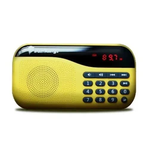Green Light Sunking Radio With Mp3 Player & Microsd Storage