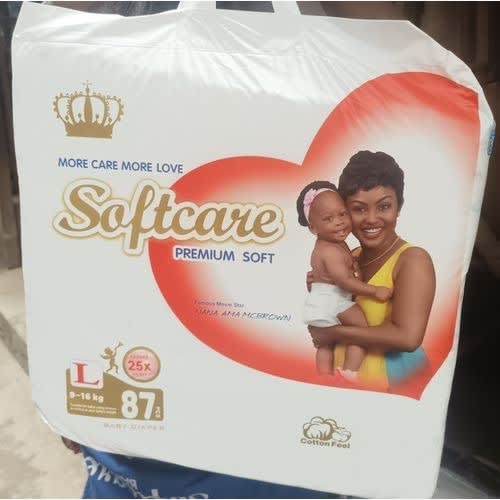 Softcare Baby Diaper Jumbo L - Size 4 - 87count