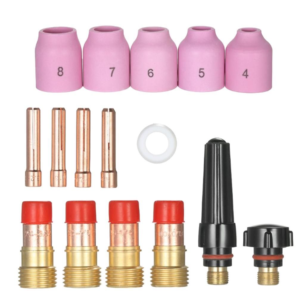 16 Pcs Consumable Accessories, Lens Gas Welding  Lens