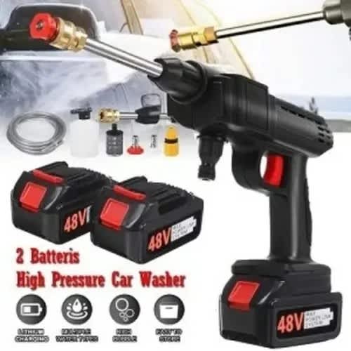 Rechargeable Cordless High Pressure Multi-purpose Car Washer - 48vh - 15000mah