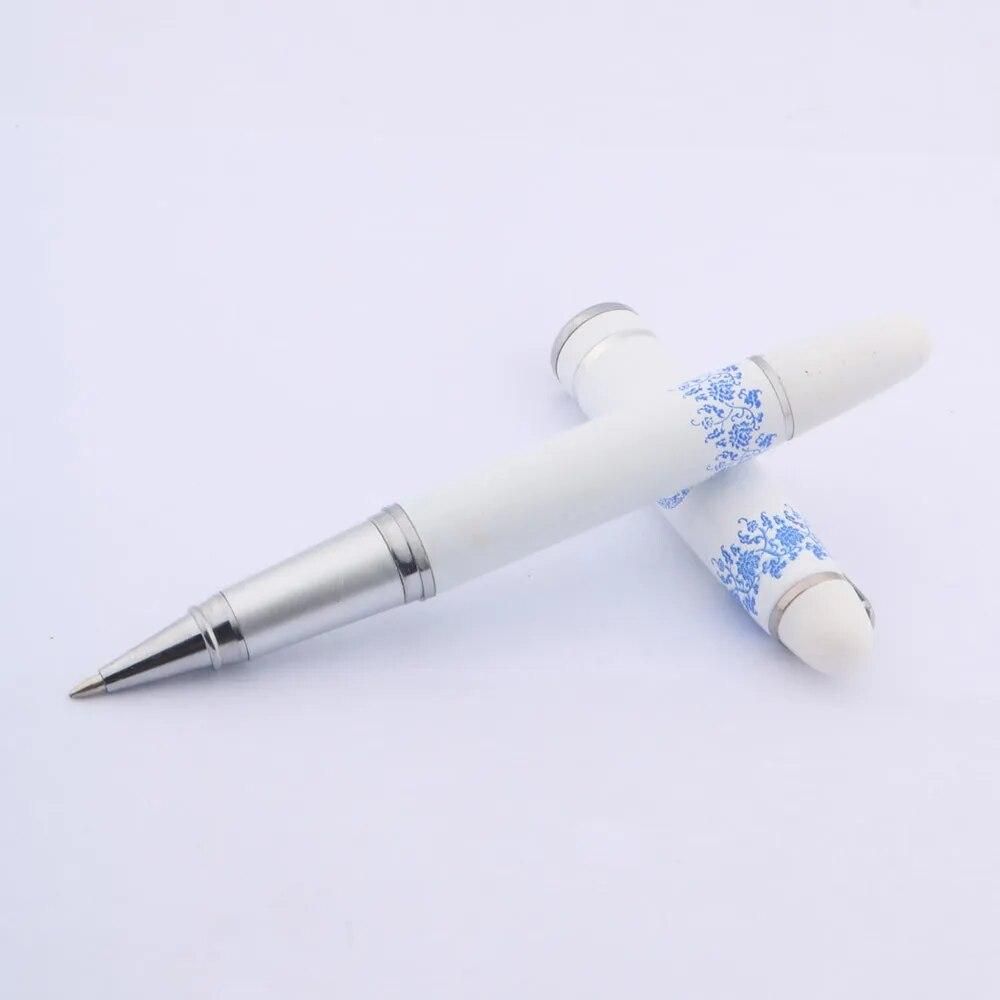 High Quality Chinese Dragon Paiting Blue and White Porcelain Pattern 0.5MM Black Refill Rollerball Pen