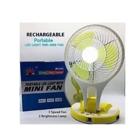 Portable Mini Table Fan With Led Light