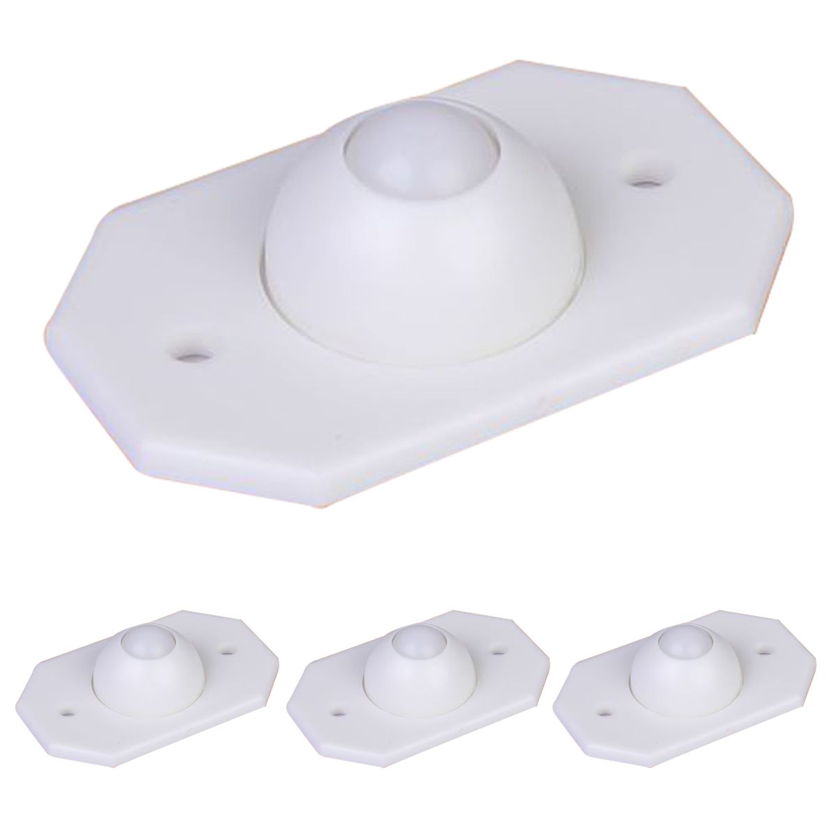 4Pcs Furniture Bottom Wheels Punch Free Rotatable B