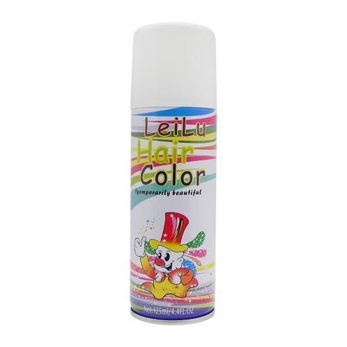 Unisex Washable Color Hair Spray 125ml - White. :::