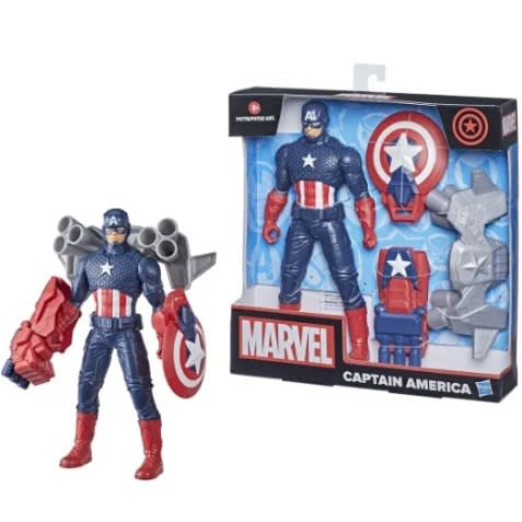 Marvel Captain America 9.5&rdquo; Figure With Gear