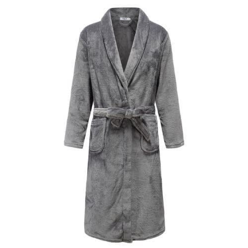 Cotton Bathrobe - Grey