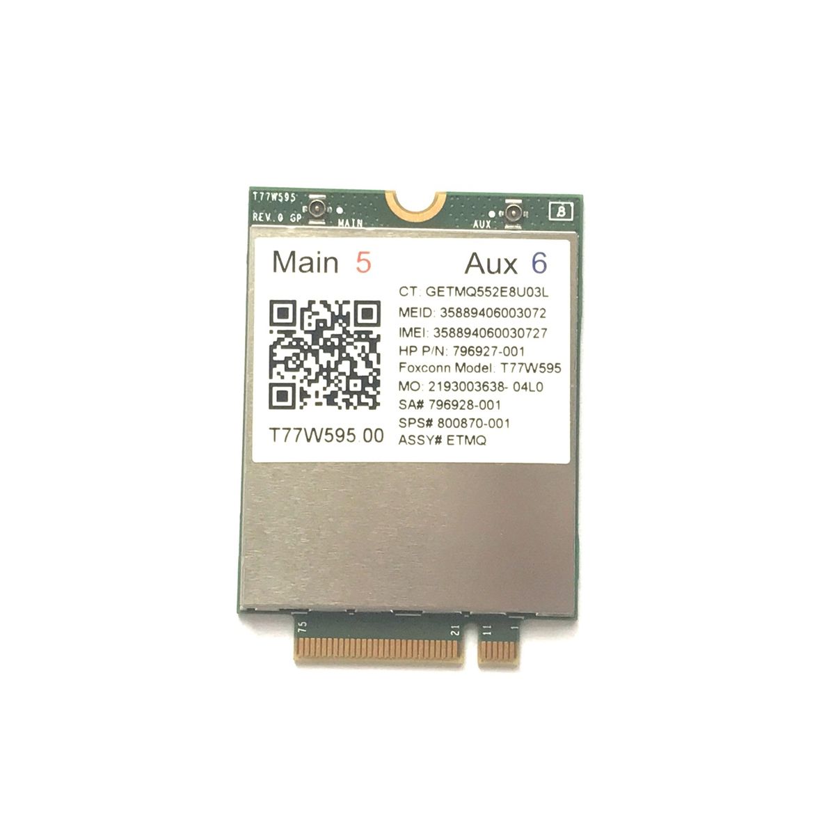 Lt4120 X5 LTE T77W595 796928-001 4G WWAN M2 150Mbps Modem for ProbookEliteBook 820 840 850 745 G3 640 650 645 G2