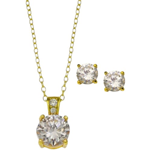 18k Gold Necklace/earrings Gift Set