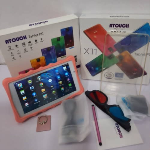 X11 Kids Learning Tablet - 32GB ROM - 3GB RAM - Dual Sim - Android 6.1 - Wifi - Pink Silicon