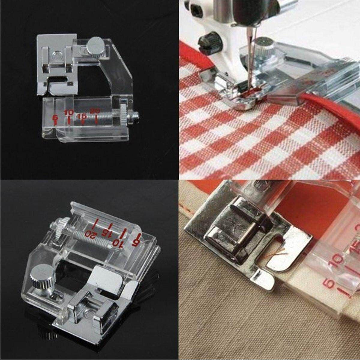 Snap-on Bias Tape Binder Metal Foot For Brother Singer Janome Sewing Machine
