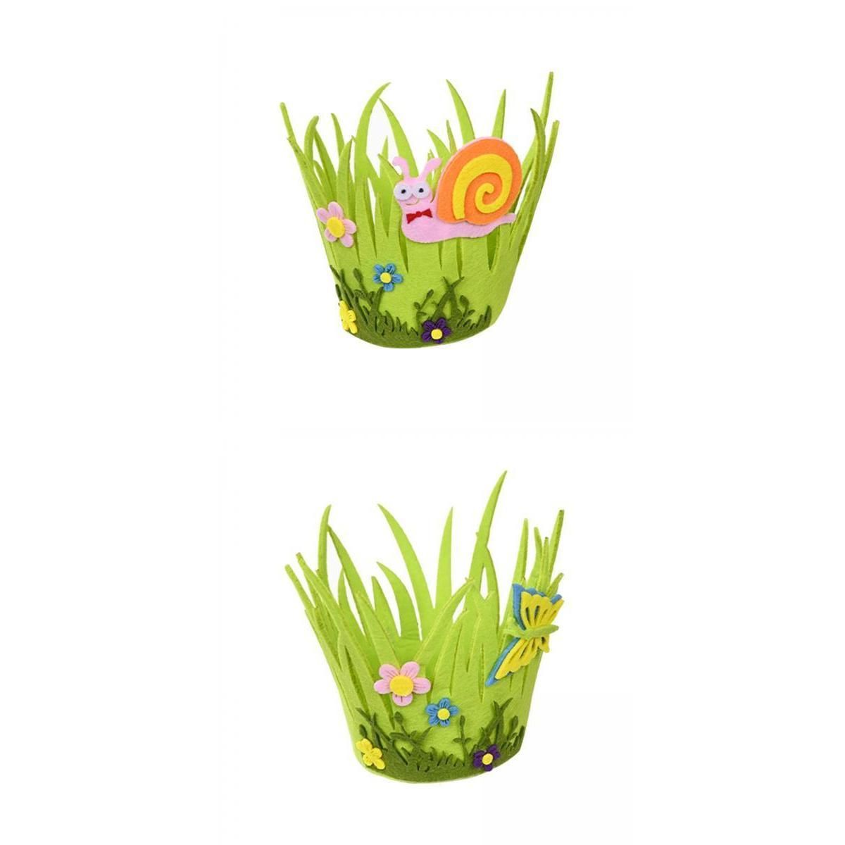 2  Non-Woven Easter Baskets For Gifts, Ornaments