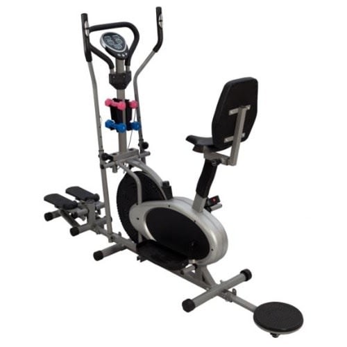 5-in-1 Professional Orbitrack Elliptical Bike With Stepper+ Twister & Dumbbells
