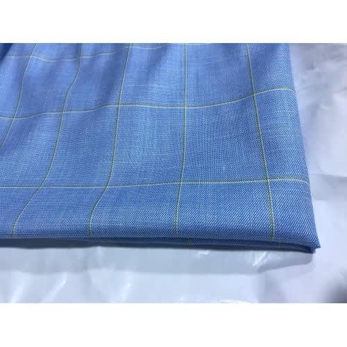 Stripped Checkers Materials - Blue 4 Yards