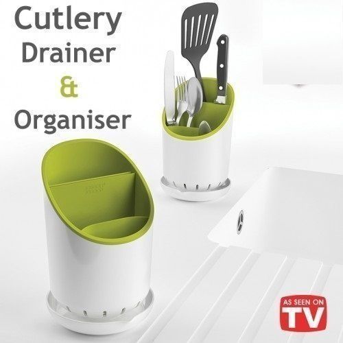 Cutlery Drainer And Cutlery Organizer