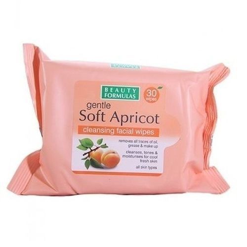 Gentle Soft Apricot Cleansing Facial Wipes X 2