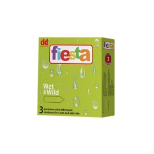 Fiesta Wet & Wild Condoms 3's X 12 Packs