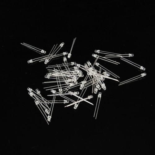 100pcs 3mm Blue LED Light Emitting