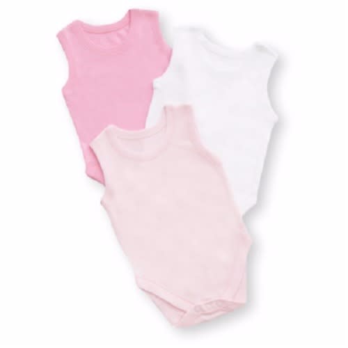 Sleeveless Baby Bodysuits - Pack Of 3
