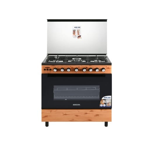 Auto Ignition 5 Gas Burner Cooker With Oven And Grill - 60x90cm