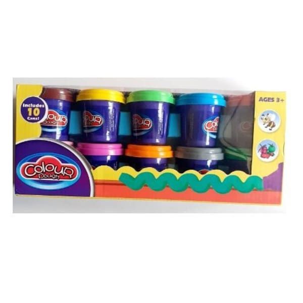 Color-Dough Modeling Compound Assorted Colors.