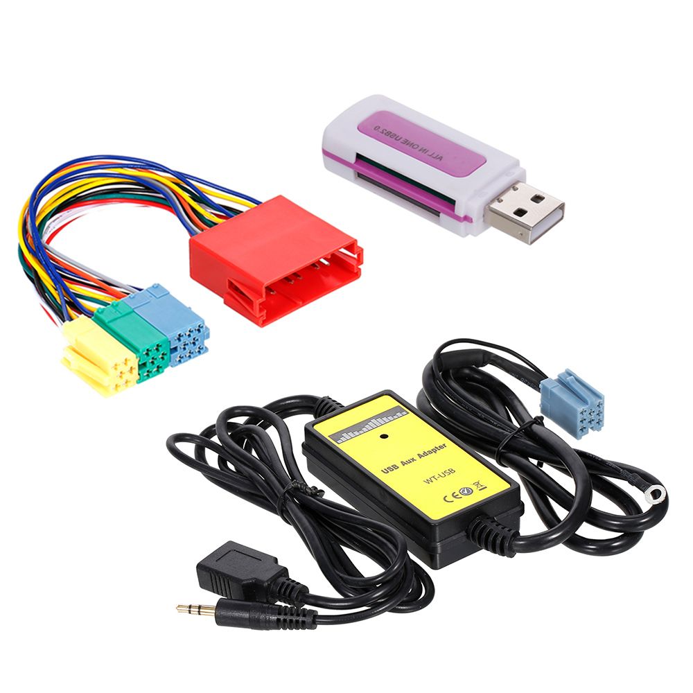 Car CD Adapter Audio Interface MP3 AUX USB SD Mini CD