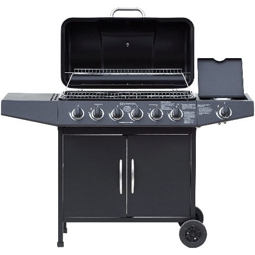 Dayton 6+1 Burners Gas Grill And Barbecue Set