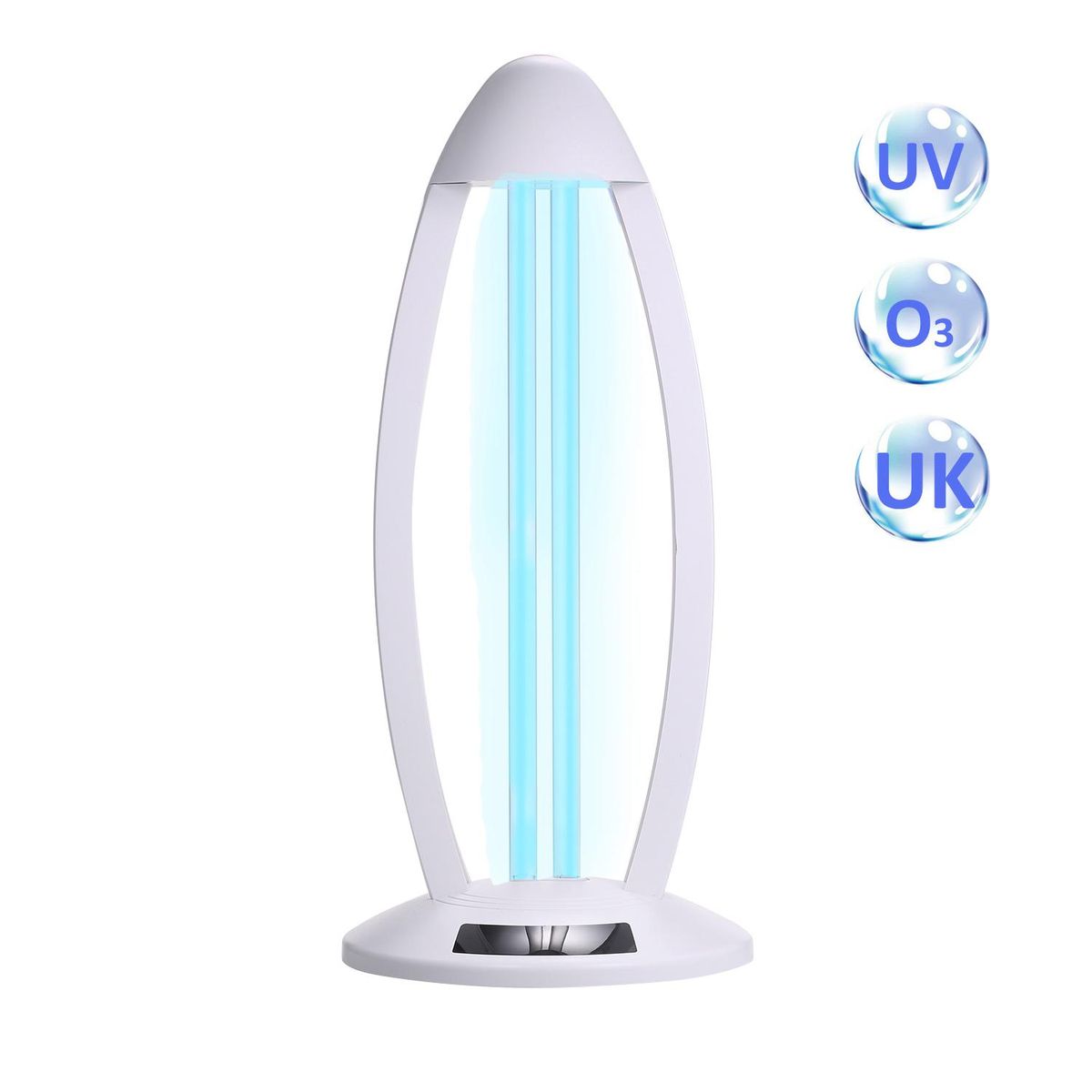 UV+ Ozone Lamp Mites Lamp UV Light Mites Deodorizer Ultraviolet Light Tube Bulb EU Plug