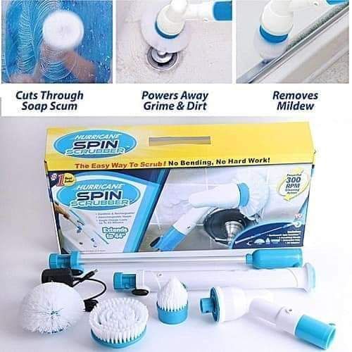 Electric  Rechargeable Spin Scrubber Mop