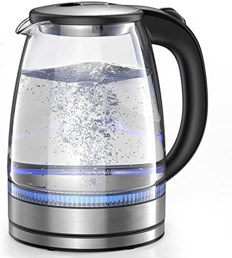 2.0L Classic Cordless Electric Glass Tea Kettle And Jug