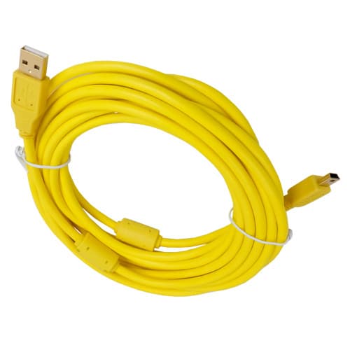 16ft Tether Cable For Canon 5D Mark IV III II T4i T5 T5i T6s T6i 70D 60D 6D Camera - Yellow