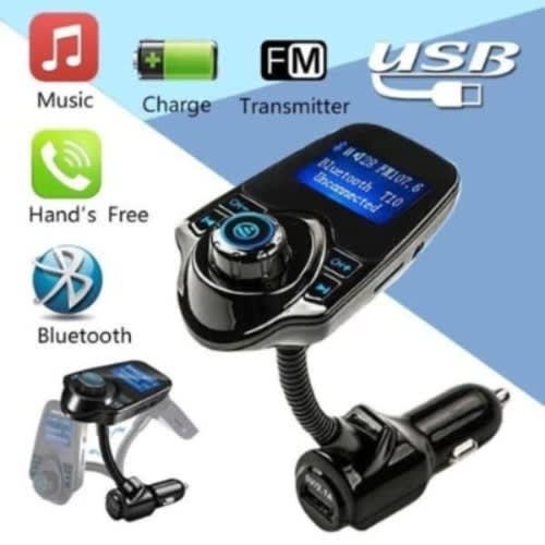 Car Wireless MP3 FM Transmitter & Handsfree Bluetooth Player -T10