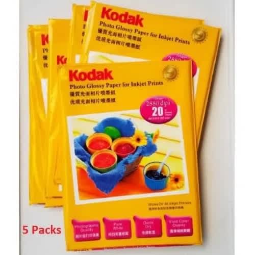 Kodak A4 Photo Glossy Paper - 5 Pcs